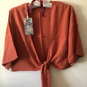 Maria swim tie cover up for top. Size small. New!